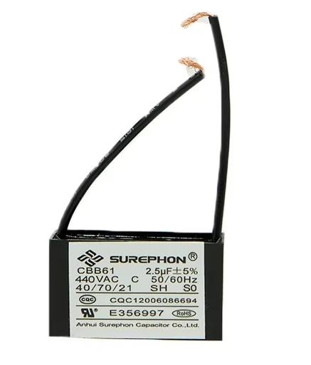 Factory Direct Sales CBB61 4uf 450v 50hz 60hz Capacitor High Quality Celling Motor Fan P2 Capacitor Cbb61 for Switching