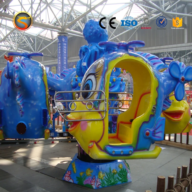 Factory Direct Amusement Park Plane Ride Self Control Plane Used Kiddie Rides Rotary Kids Big Eye Plane Ride