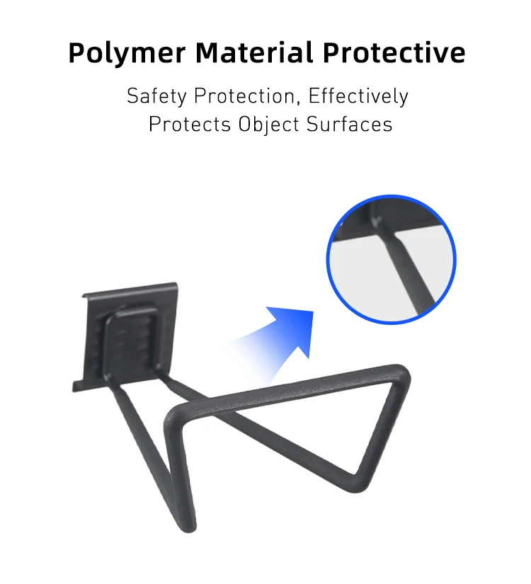 High Quality Custom Size Hose Hook Easy Installing Metal Wall Mounted Slat Wall Hooks factory