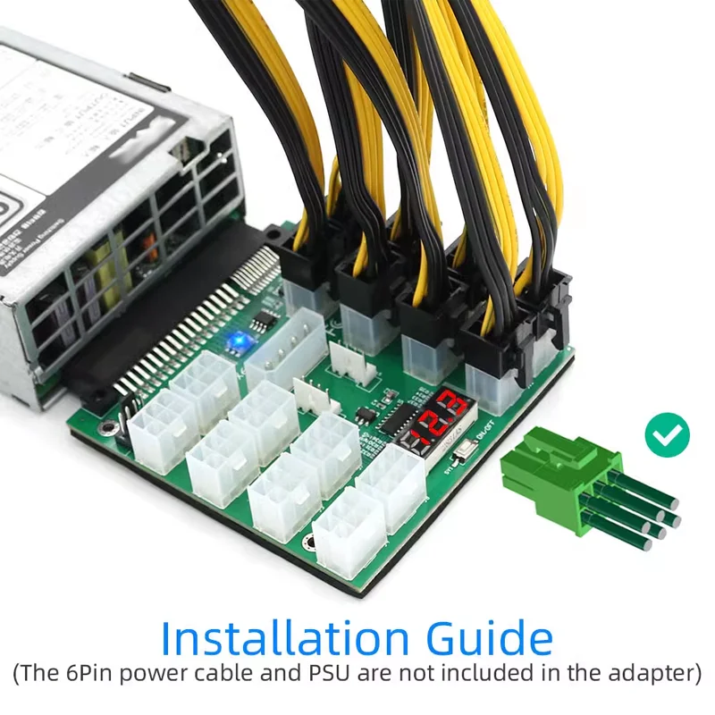2000W GPU Mining Power Supply Kit - Platinum Server PSU