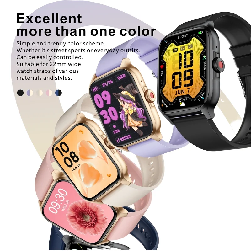 QX15 Fitness Smart Watch Heart Rate Tracker Voice Assistant