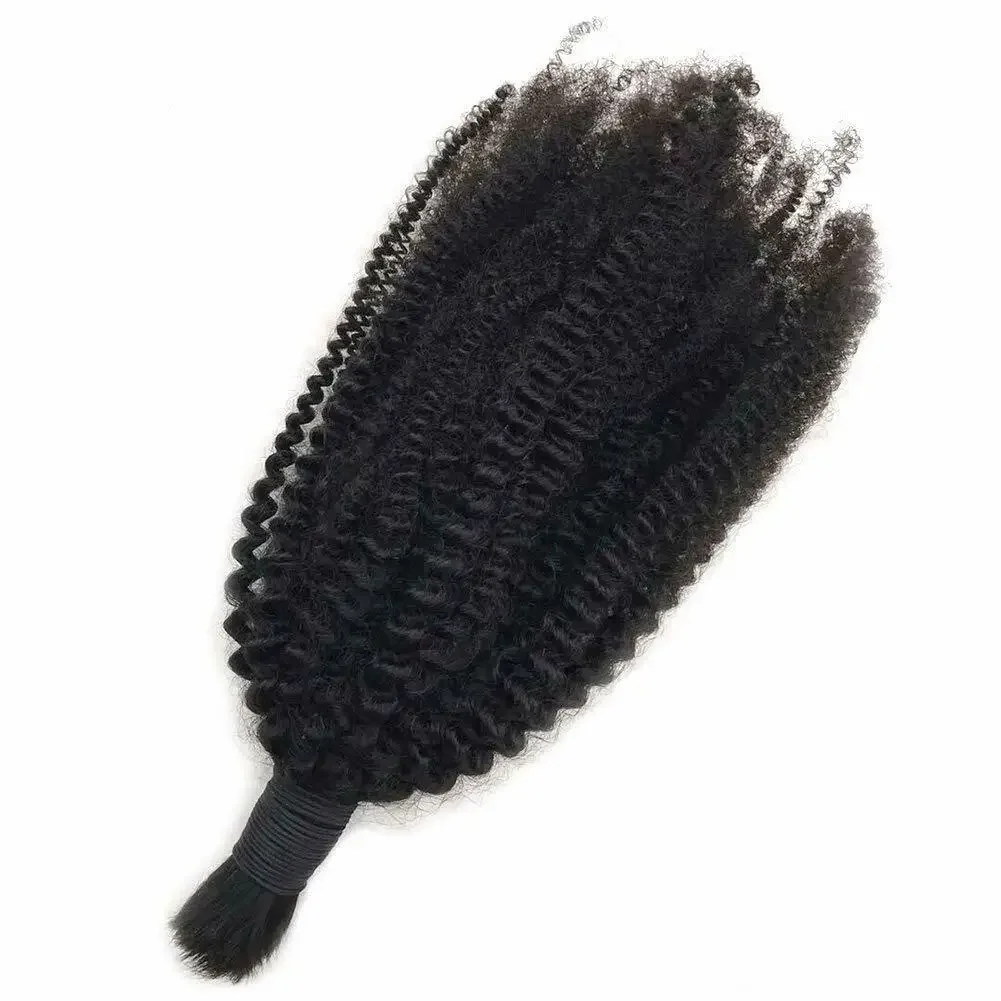 Brasilianskt afro kinky curly människohår i bundtar för flätning_voghion.com