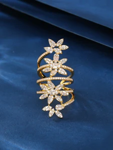 Classic Women's Engagement Wedding Gift Ring Rose Gold 18k Sparkling Zircon Gemstone Inlay Claw Brass Fashionable Romantic Daily