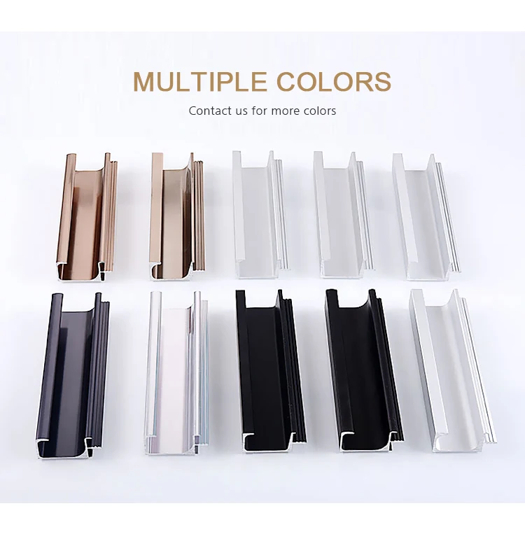 Modern Luxury Black Cabinet Door Handles Furniture Handles Cupboard ...