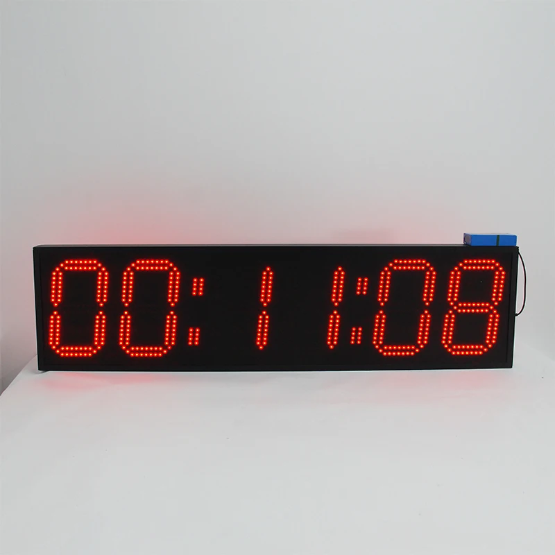 Large Wireless Timing System Laser Timer 6 Digits Stopwatch Countdown Clock LED Training Race Timer