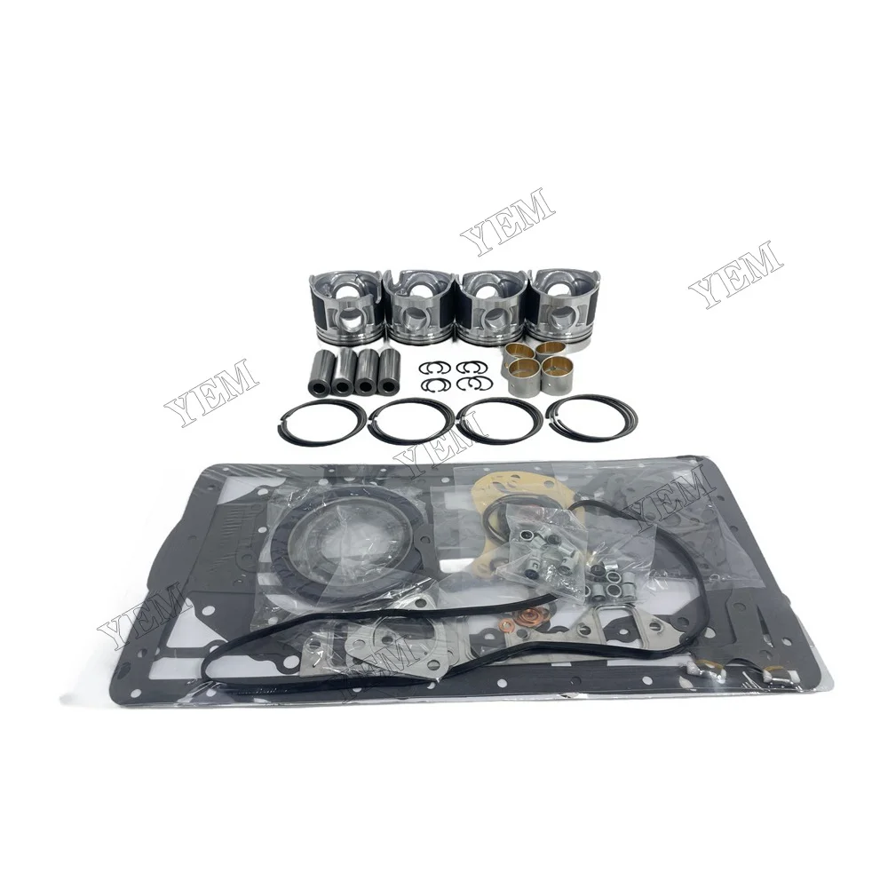 Overhaul Kit With Cylinder Gaskets Piston Rings Fit for Mitsubishi D04F Engine Parts 5