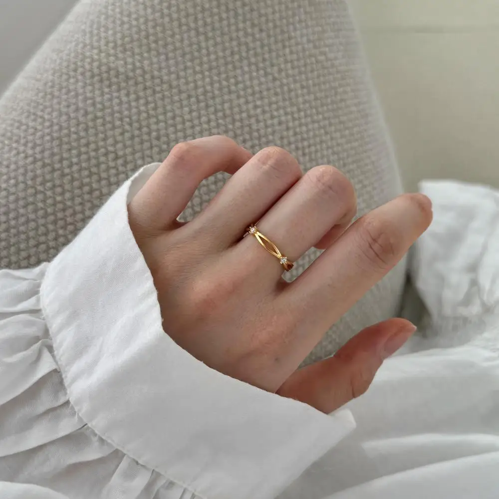 KAKODIY Drop Shipping Knot Ring Women Wedding Engagement 925 Sterling Silver Ring detail 6