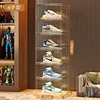 Side-opening transparent shoe box [pack of six]