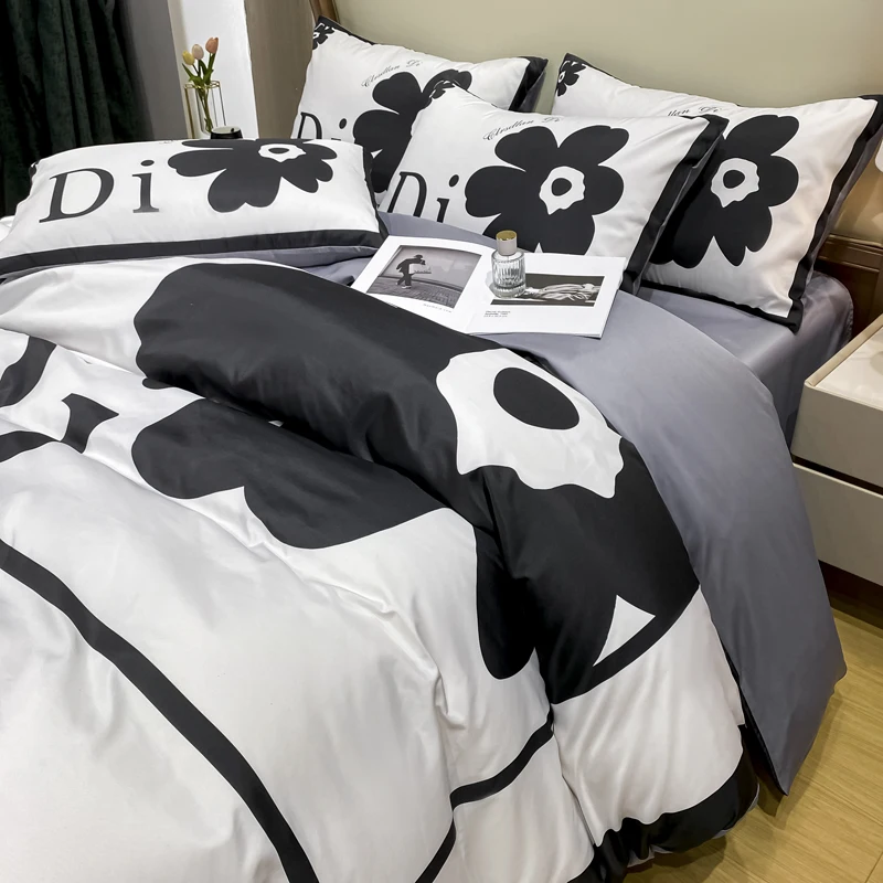 Wholesale Brand Name Designer Duvet Cover 100 Polyester 3d Printed Bed