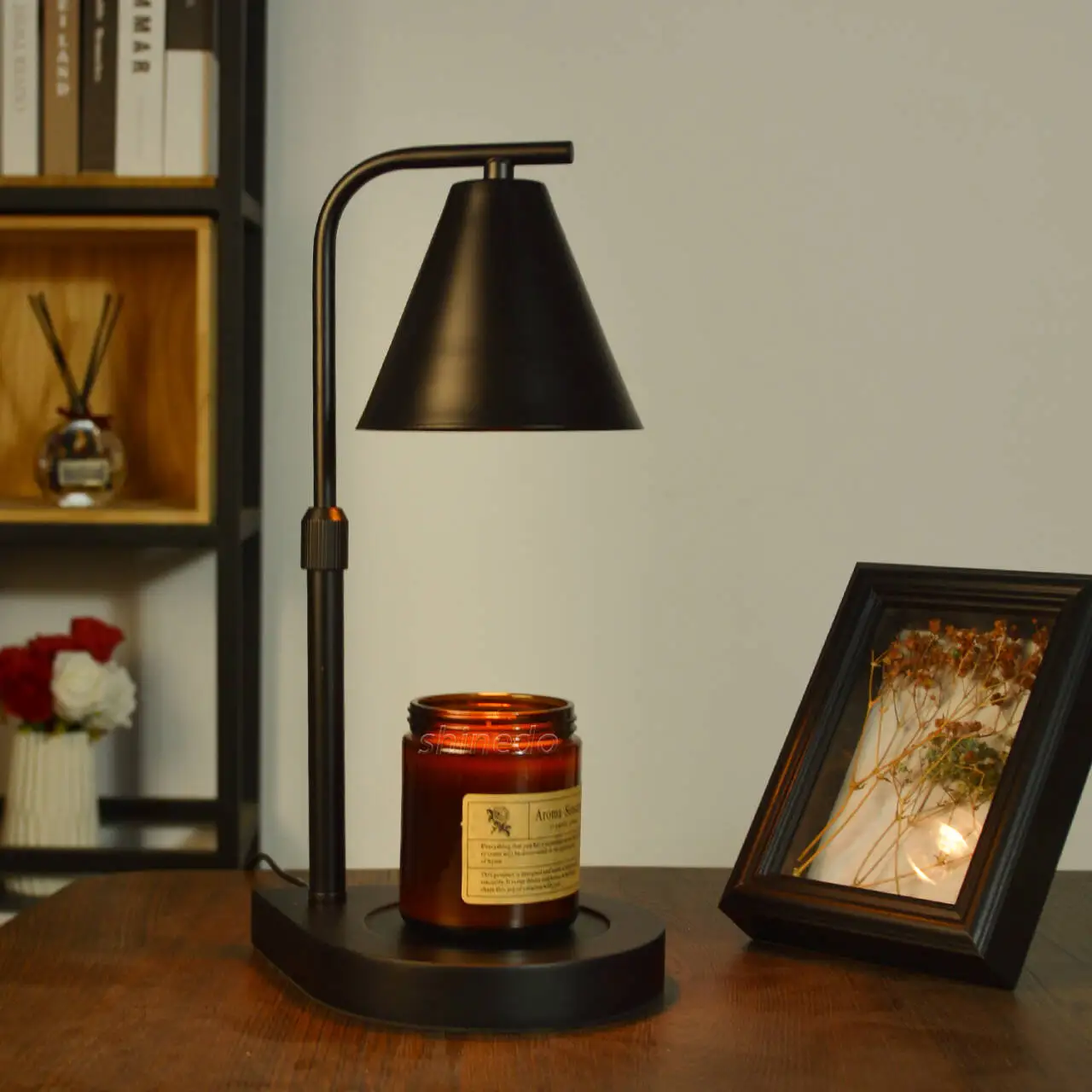 Candle Warmer Lamp With Timer & Dimmer – Adjustable Height, Flameless Wax Melter For Jar Candles, Includes 2 Bulbs