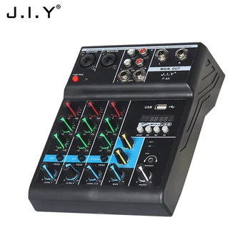 J.I.Y F-4A 4-Channel Mini USB Audio Mixer Sound Mixing Console for Karaoke|  Alibaba.com