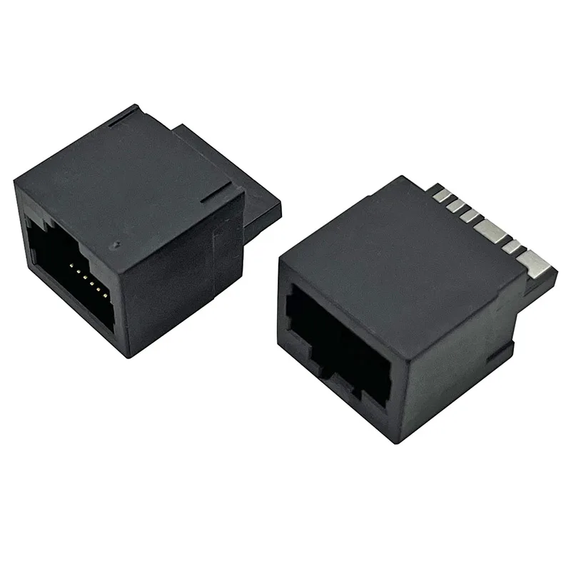 8p8c Female Jack Rj45 Socket Square Network Connector 1236pin