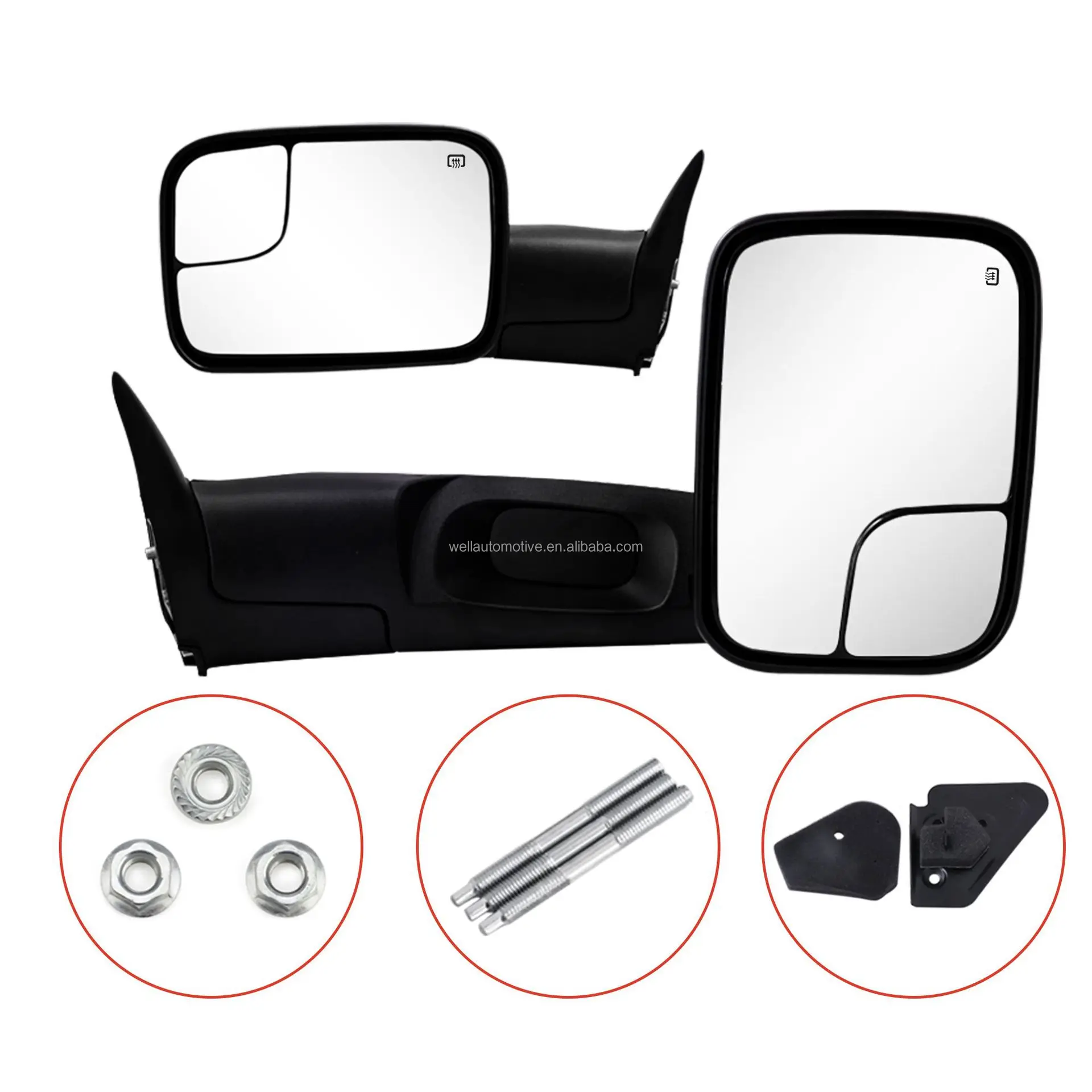 Factory Wholesale Offroad Side Mirrors Aftermarket Black Rearview