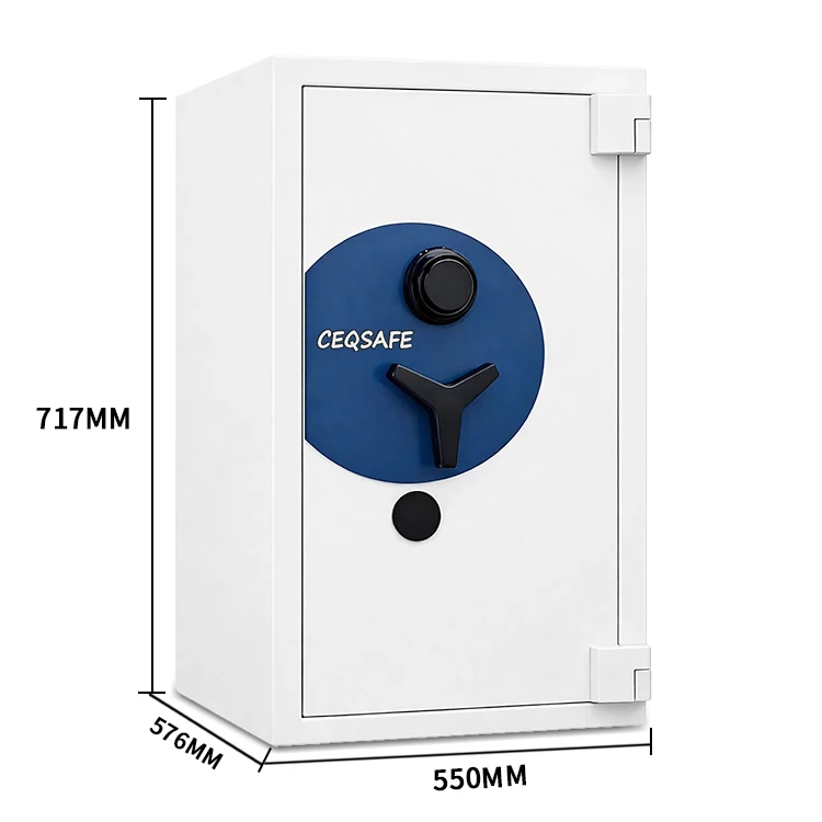 MK-717 CEQSAFE  Commercial Digital Fingerprint Combination Lock Long Master Keys Two Hours Fireproof Home Safe Box