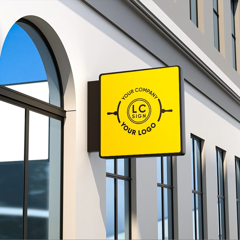 Outdoor Advertising Shop Backlit Led Light Box Signage Acrylic LED Shop Front Sign Vacuum Forming Round Light Box