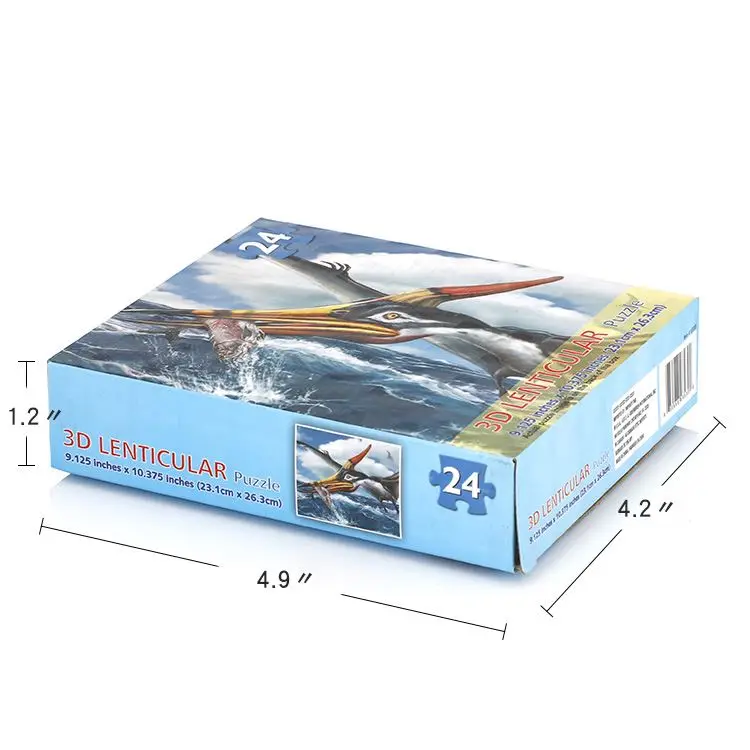 Таможня напечатала развивающие игрушки головоломки животных Бумага нетоксичные картонный пазл для