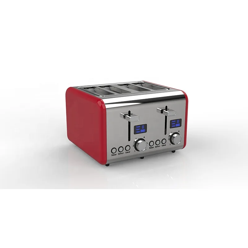 1500 Вт быстрый нагрев кухня с повторно подогреть воду размораживания функция отмены цифровым светодиодным дисплеем тостер 4