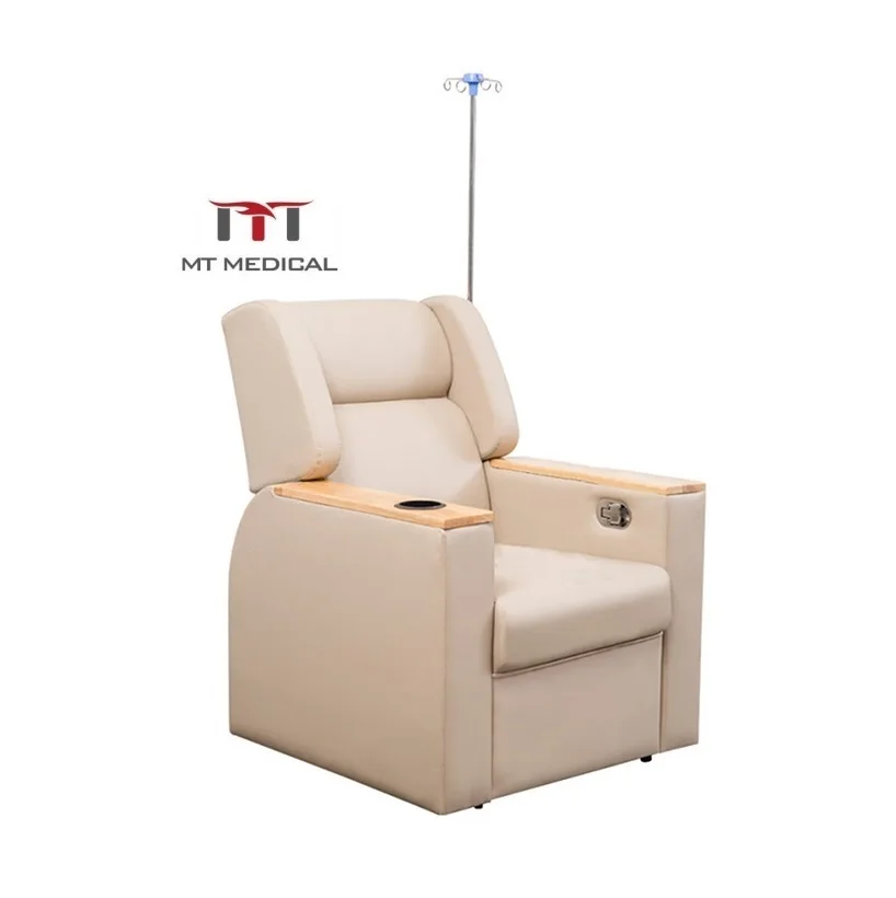 Роскошный цветной кожаный Многофункциональный одиночный диван для Больницы IV инфузионный стул с