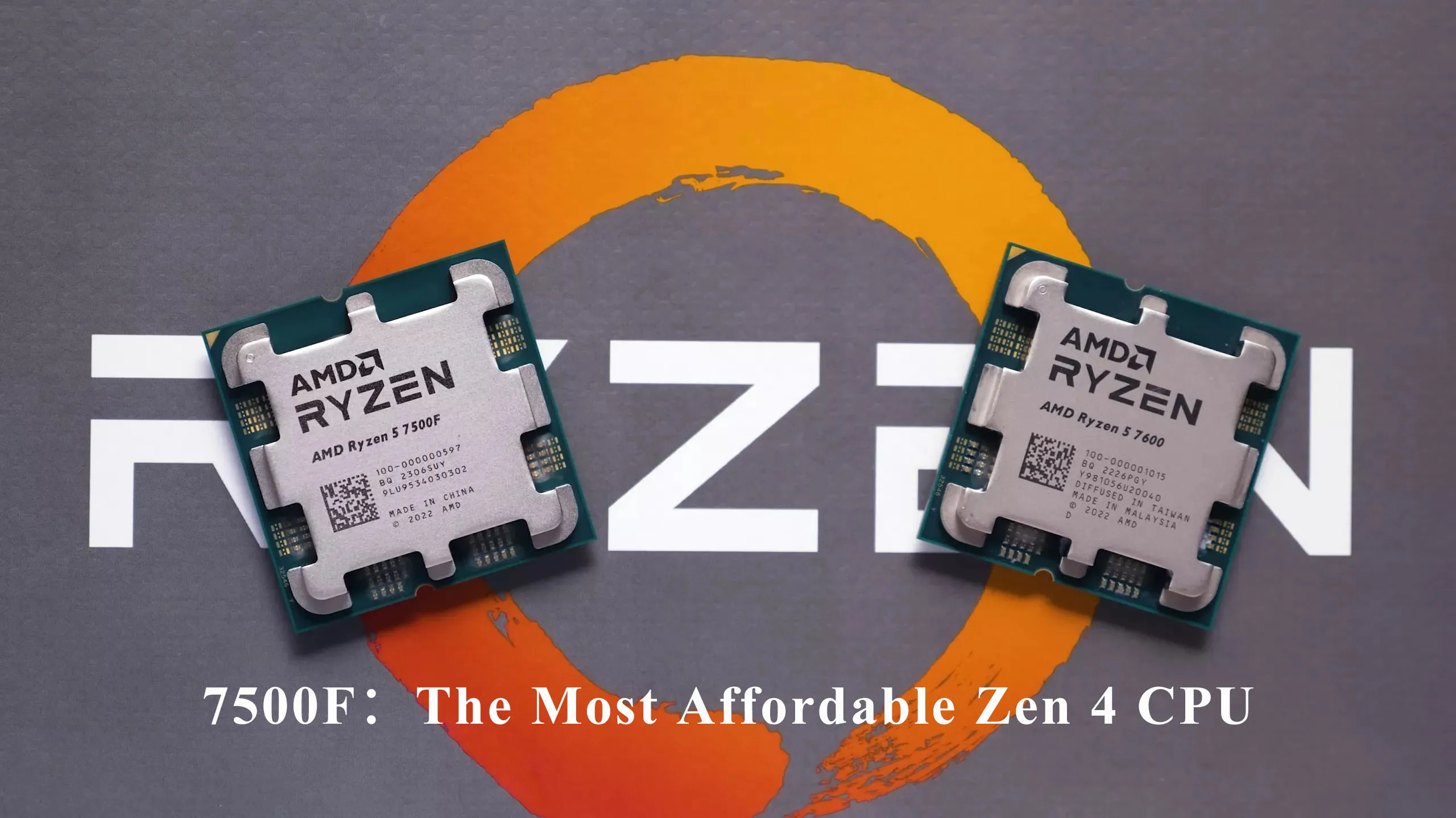 AMD Ryzen 7500F 6-Core, CPU for Gaming PC