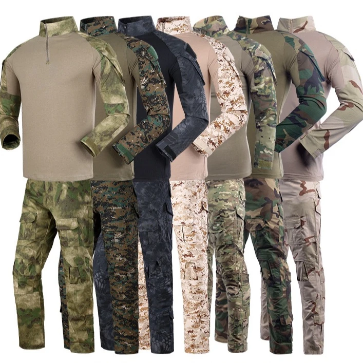 Outdoor Combat Clothing Desert Digital Camouflage Tactical Uniforms ...