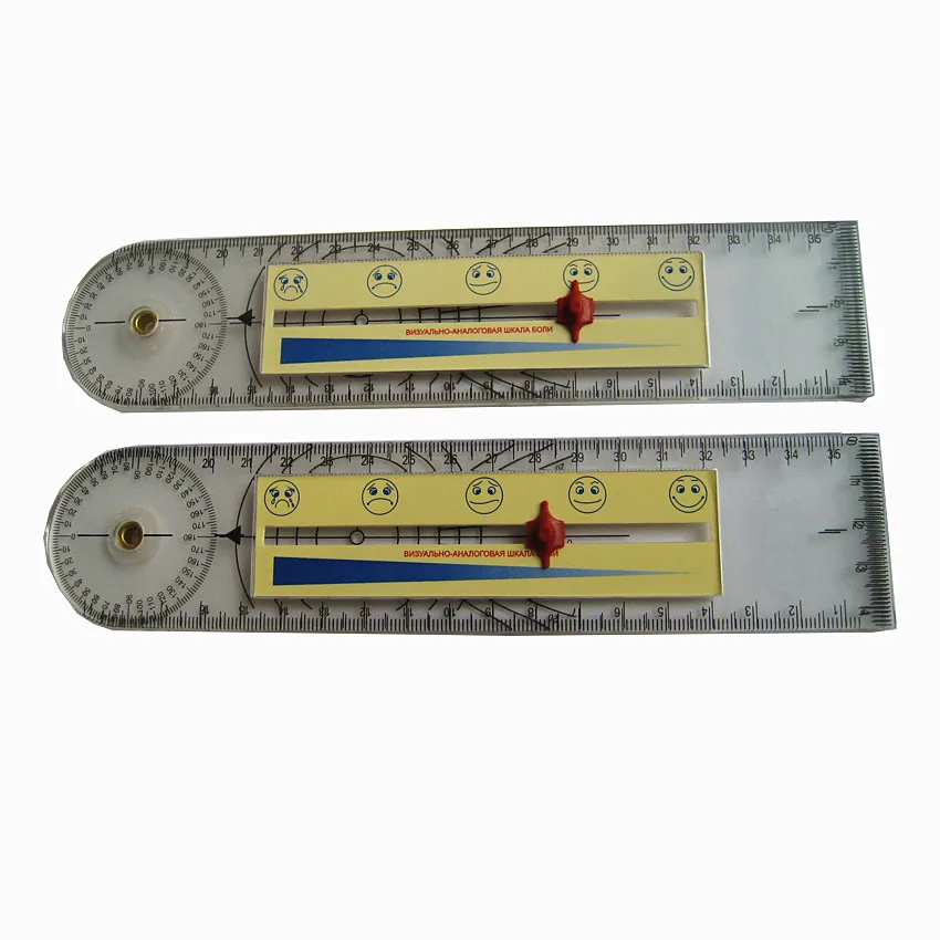 Plastic Goniometer Fold Double Pain Scale Ruler Bone Measuring Tools