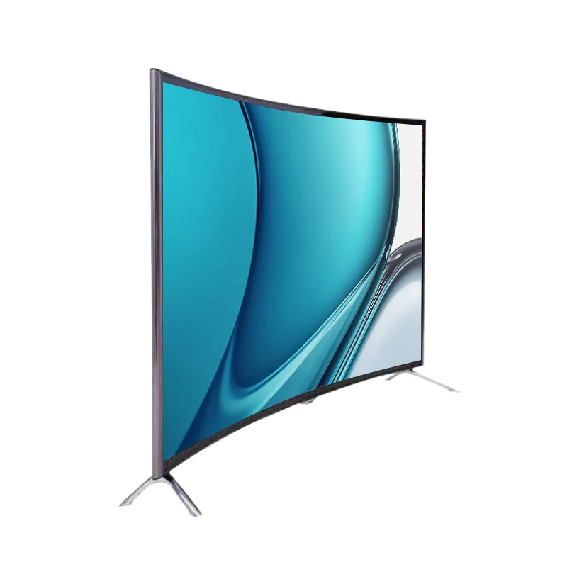 Wholesale Curvedflat Screen Tv Qled Television 4k Smart Tv 32 43 50 55 65 Inch Digital Dvb T2 7563