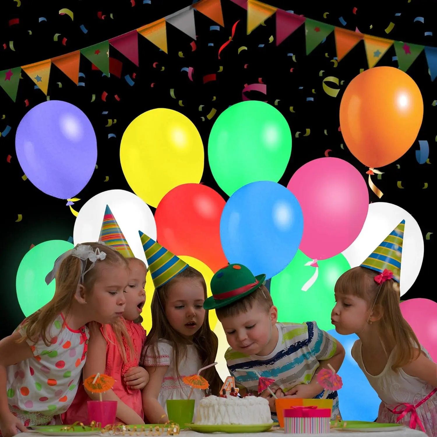 DIY Accessories Switch LED Light up Balloons Glow in the Dark Balloons for Led Luminous Latex Balloon Party Supplies Decorations