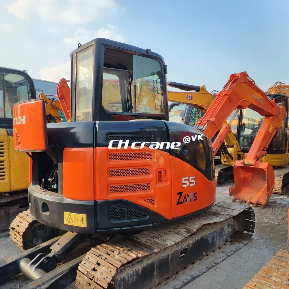 Used Hitachi ZAXIS 55 Mini Excavator 6 Ton Zero Tail Swing