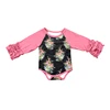 Black Vintage Floral Print