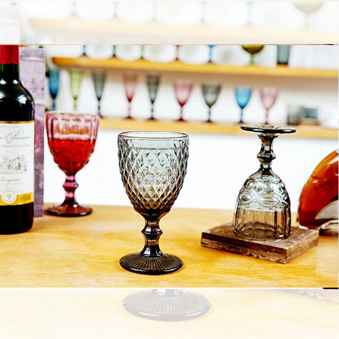 Wholesale wine goblets glassware vintage water goblets