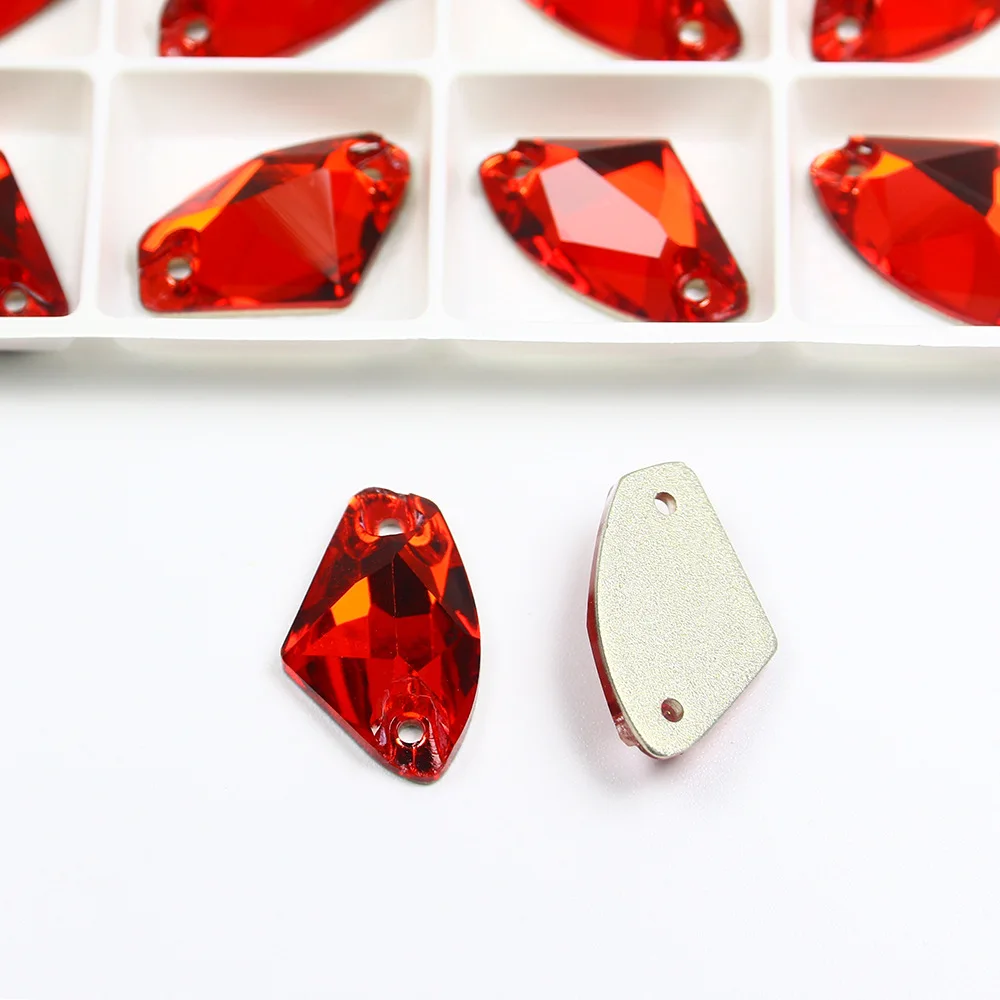 High Quality Glass Sew on Rhinestones Cosmic Shape Flatback Crystal Strass for DIY Wedding Dress