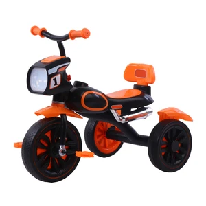 Kiddie Children's Pedal Tricycle with Music and Light Plastic Material