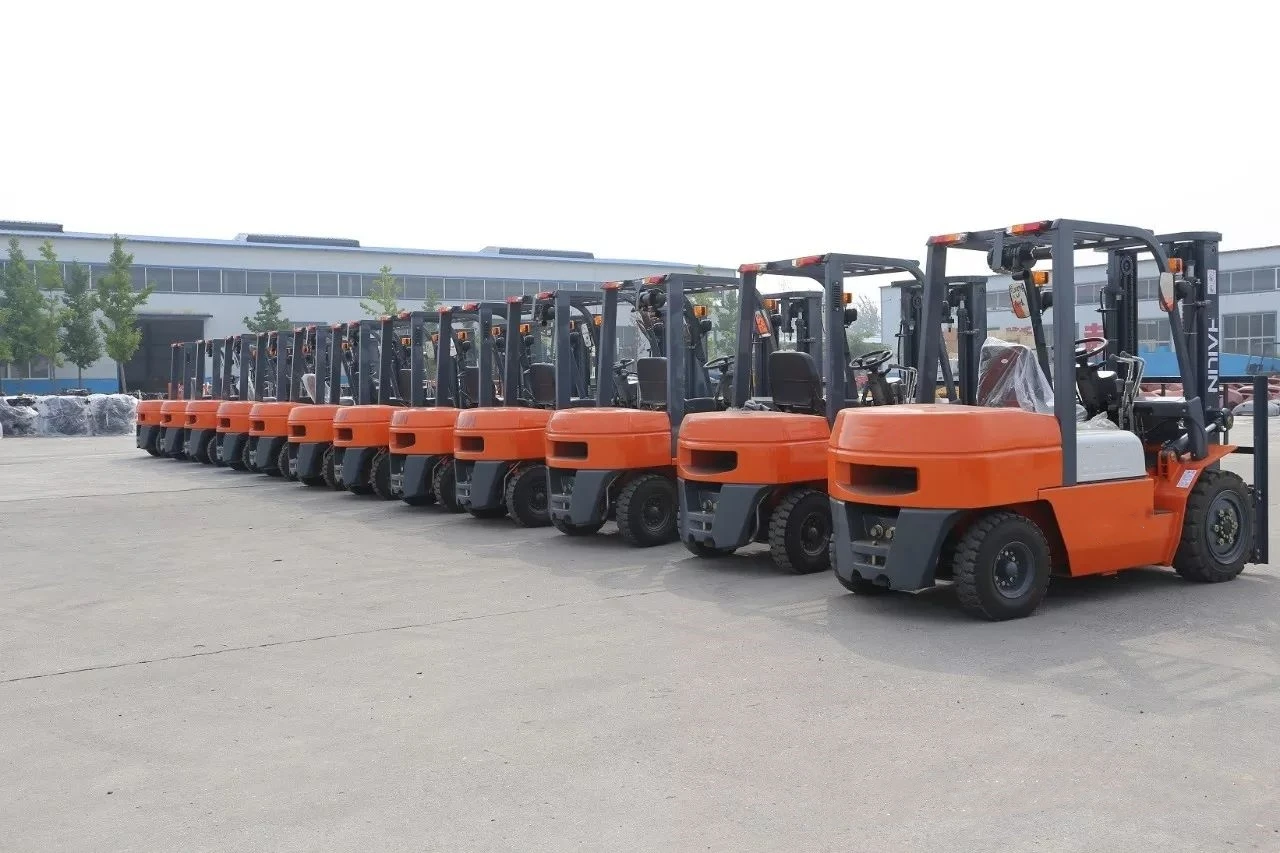 Forklift 10 Ton All-terrain Forklift Mast 5 Ton Portablereach Hand Push