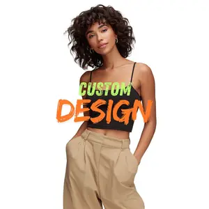 ODM Custom Women's Solid Cami Top | Low Neck Sleeveless Essentials for Travel, Cafe Work & City Exploration