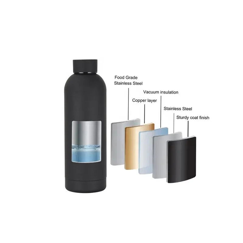 Beauchy Customized Factory 17oz Vacuum Insulated Thermal Drink Bottle Double Wall 500ml 750ml Stainless Steel Water Bottle