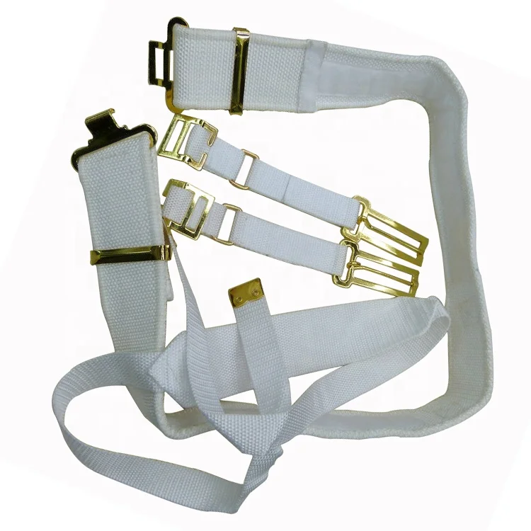 Top Quality White Color Royal Malaysia Cop Webbing Belt for Uniform Dress