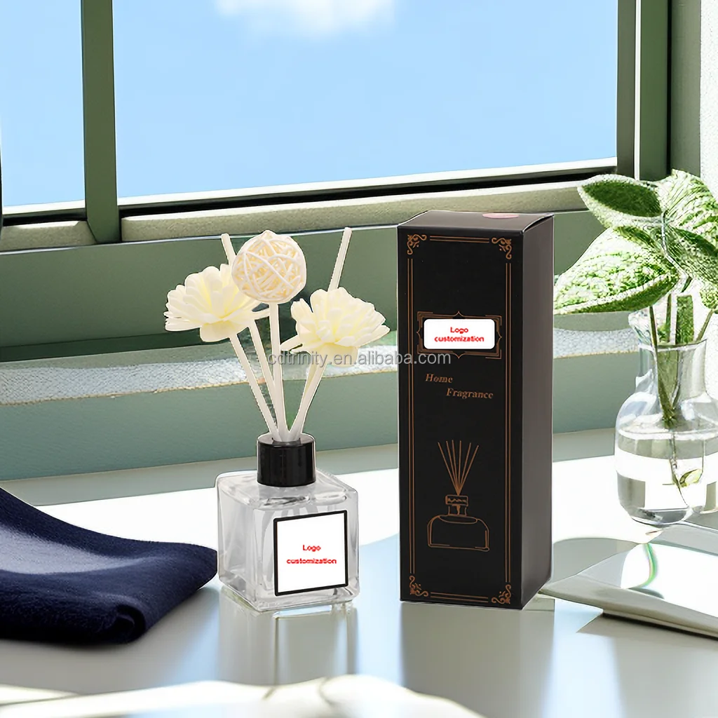 R Sense Aroma Fragrance Oil Unique Design Reed Diffuser Candle Gift Box