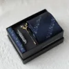 Conjunto de caja de regalo kk floral pequeña azul oscuro