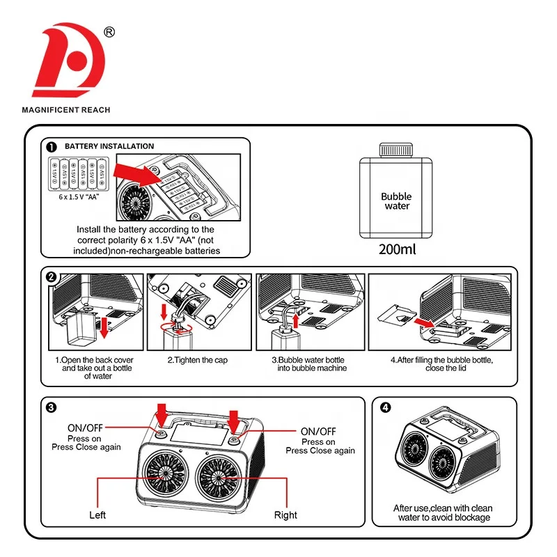 HUADA 2023 оптовая продажа профессиональная портативная пластиковая воздуходувка для вечеринок Игрушечная детская электрическая автоматическая сцены