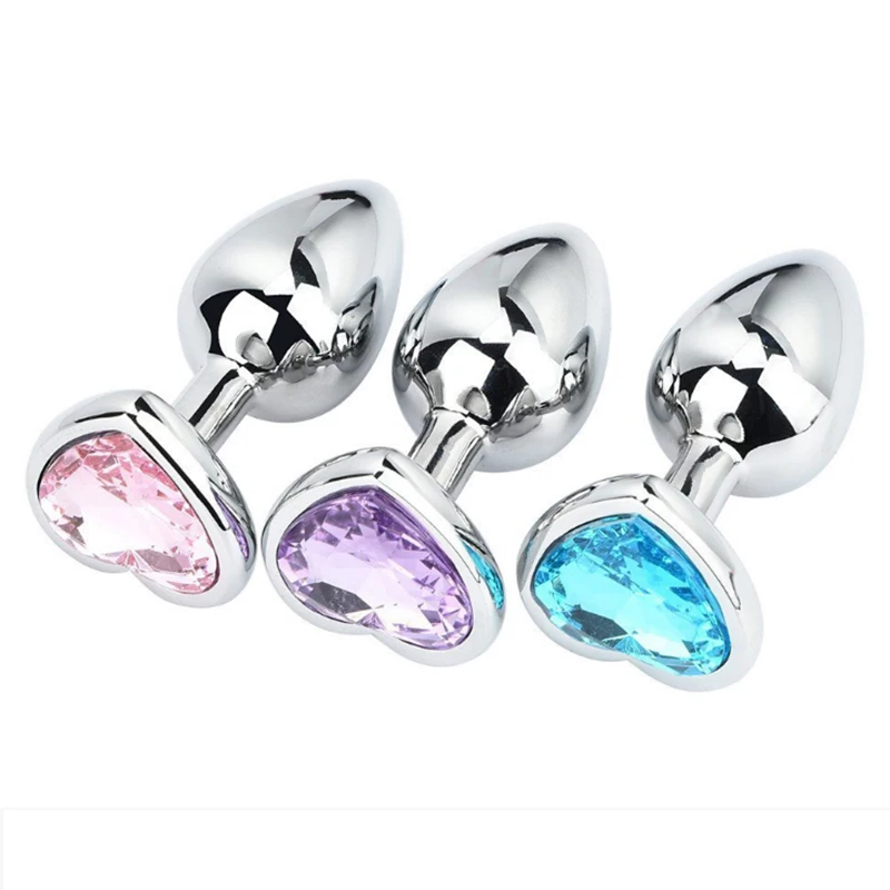 Colorful Good Heart-Shaped Diamond Anal Plug Anal Butt Plug Colorful Good Heart-Shaped Diamond Anal Plug Anal Butt Plug