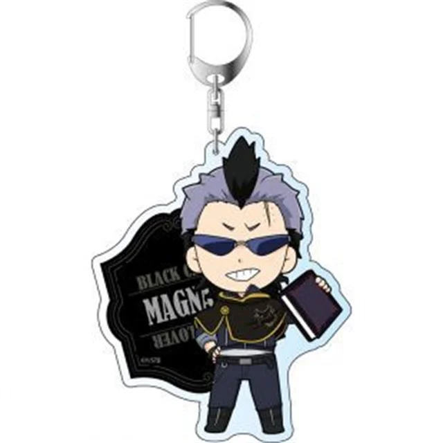 DraggmePartty KING HIS QUEEN Anime Black Clover Cute Anime Character  Acrylic Keychain Anime Fan's Collection Keyring Gift 