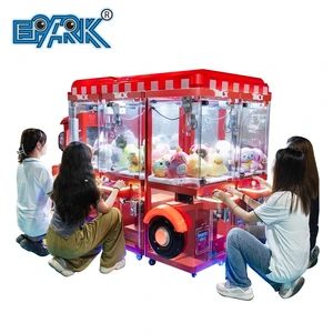 Popular 6-Player Coin-Operated Stuffed Animal Toys Crane Claw Game Vending Machine 8-10 cm Doll Gift 220V Amusement Function
