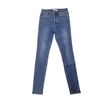 High quality customize oem 5 pockets white black high waist skinny ladies pants trousers denim 2021 jeans women