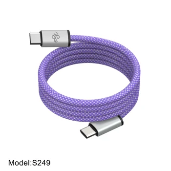 Self-winding Magnetic Fast Charging USB-C Cable 3A 60W Phone Charger Cable Type C Data Cable
