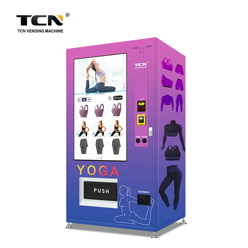 TCN Advertising Screen Vending Machine Clothing Yoga Wear Vending Machine for Stadium and Gym