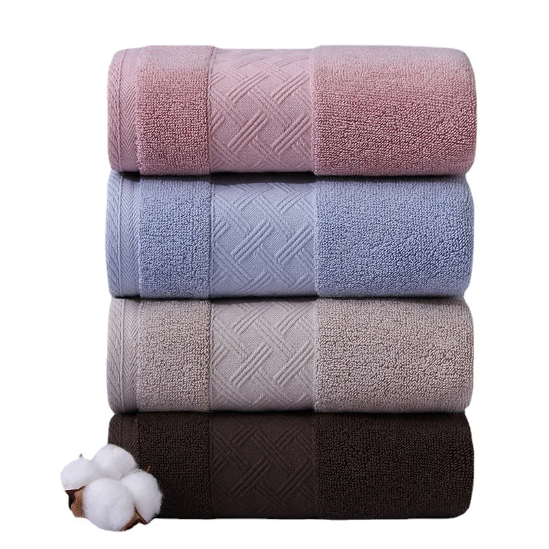 Cotton wholesale absorbent thickening household block diamond-shaped face towel