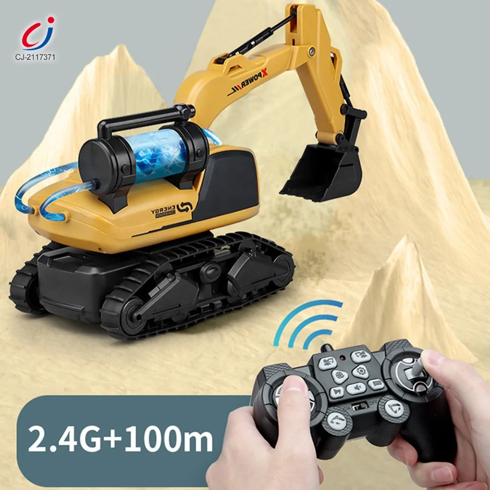 Boys 13 Channel  Plastic Remote Control Construction Game Mainan Simulation Hydraulic Rc Excavator Truck