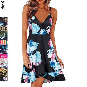 2026 New European American Women's Cross-Border Fashion Summer Sexy V-Neck Strap Sleeveless Backless Floor-Length Casual