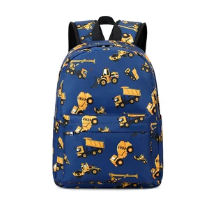 Engineering Vehicle Children School Bag Kids Waterproof Backpack for Boys Gift