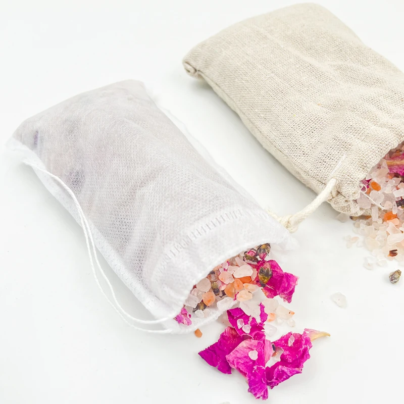 Non Woven Tea Bag Filter Bag Packaging Pink Salt Soften Skin Himalayan